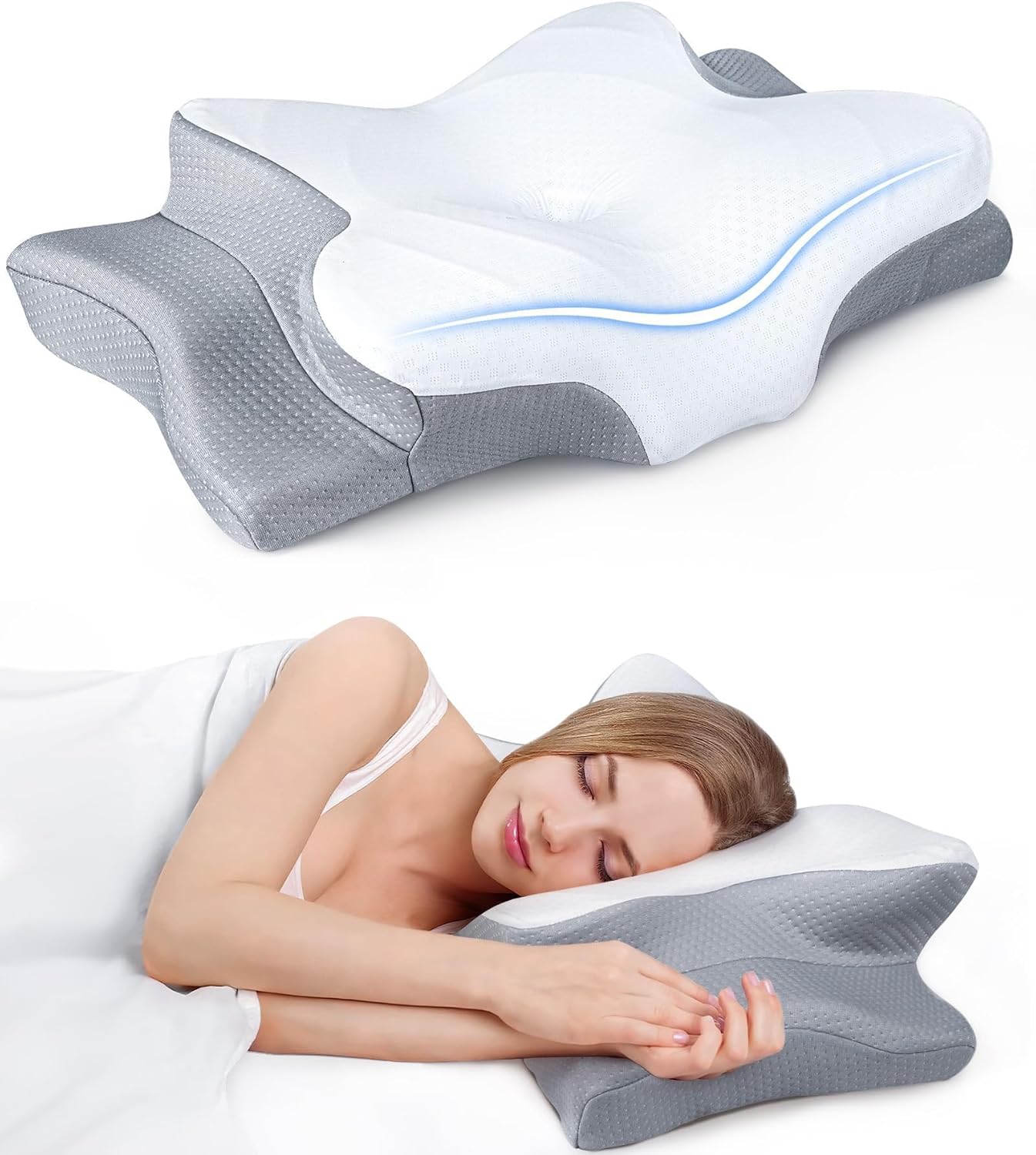 Ultra Pain Relief Cooling Pillow for Neck Support