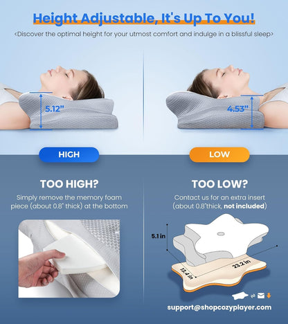 Ultra Pain Relief Cooling Pillow for Neck Support
